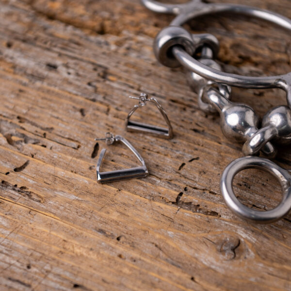 STERLING SILVER LARGE STIRRUP EARRINGS